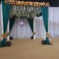 Floral Curtain Topper with Decorative Knots